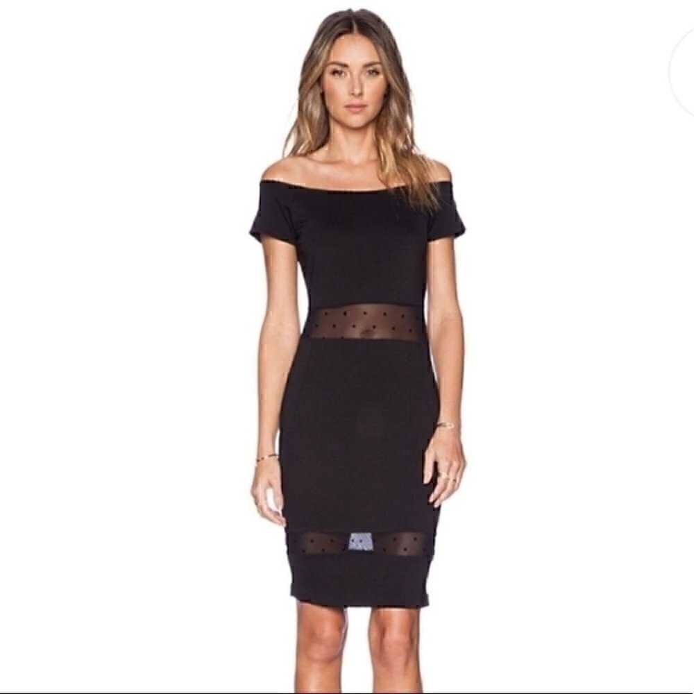 🖤 Torn by Ronny Kobo elegant black cocktail dress - XS